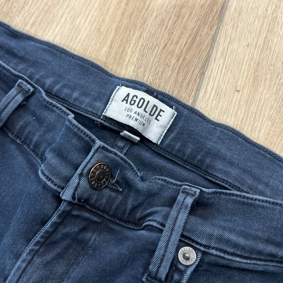 AGOLDE Sophie High Rise Skinny in Stage Dark Blue Denim Jeans 30 - Picture 5 of 7